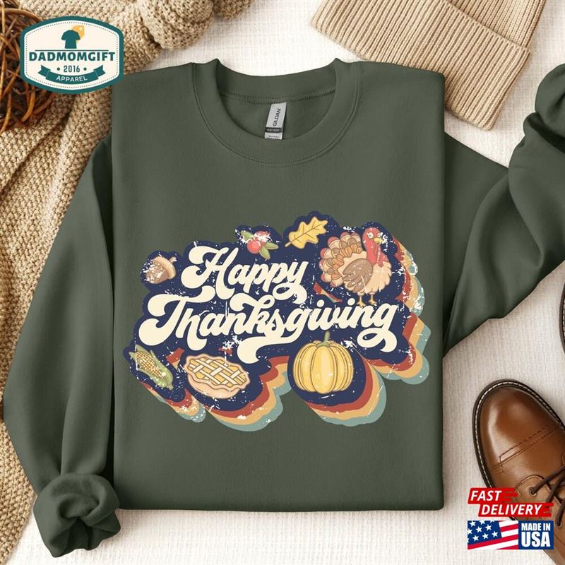 Family Thanksgiving 2023 Sweatshirt Happy Hoodie Unisex