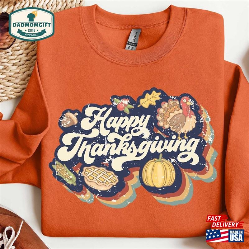 Family Thanksgiving 2023 Sweatshirt Happy Hoodie Unisex