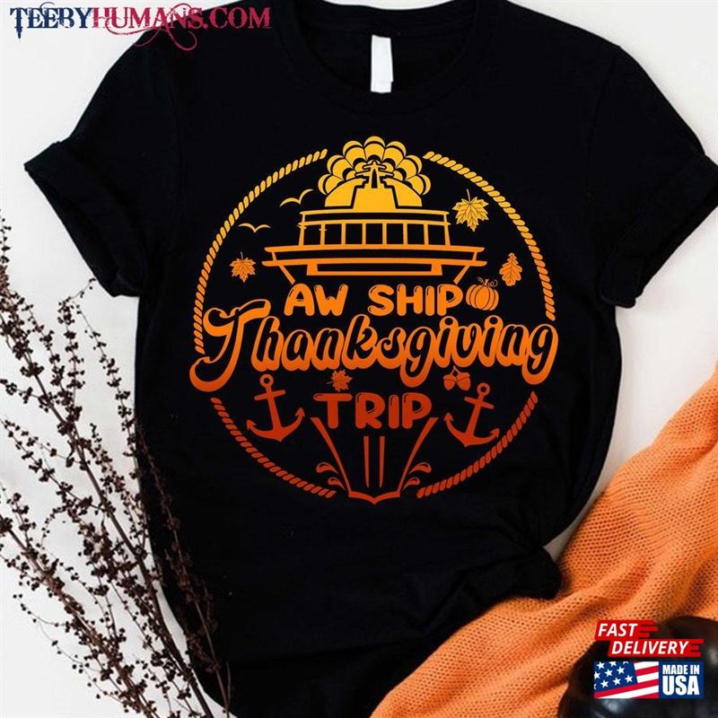 Family Thanksgiving Cruise 2023 Autumn Squad Matching T-Shirt Shirt Hoodie