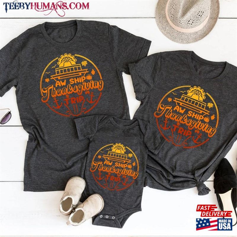 Family Thanksgiving Cruise 2023 Autumn Squad Matching T-Shirt Shirt Hoodie