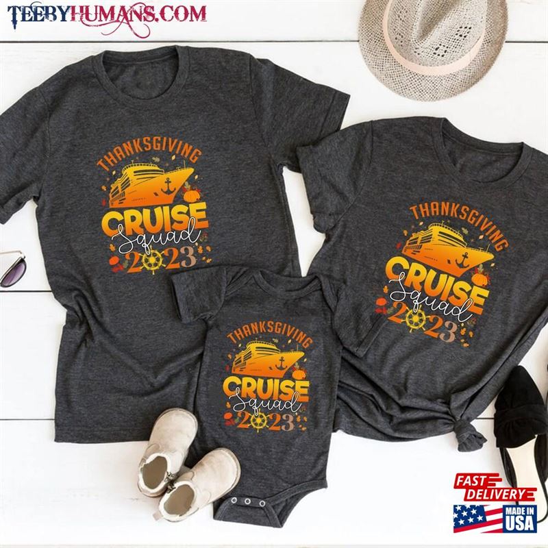 Family Thanksgiving Cruise 2023 Autumn Squad Matching T-Shirt Shirt Sweatshirt Classic