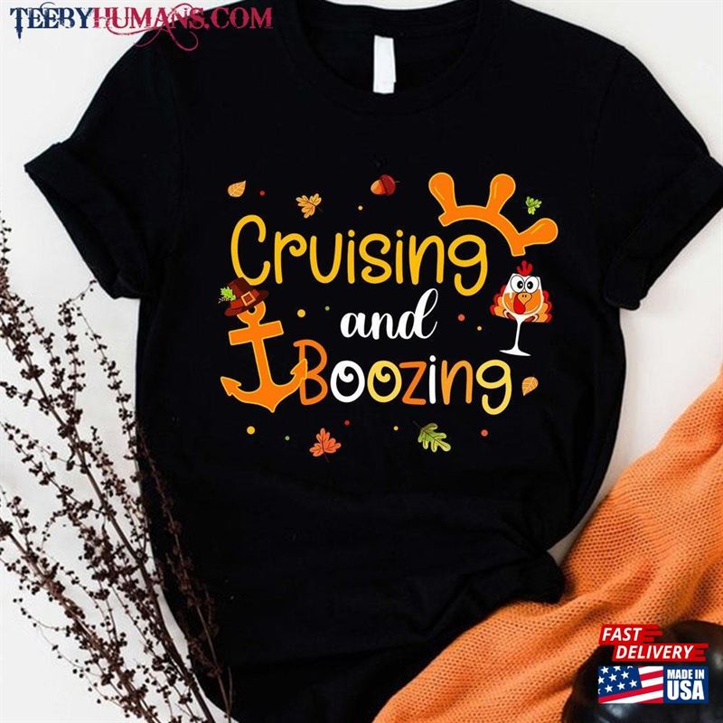 Family Thanksgiving Cruise 2023 Autumn Squad Matching T-Shirt Shirt Unisex