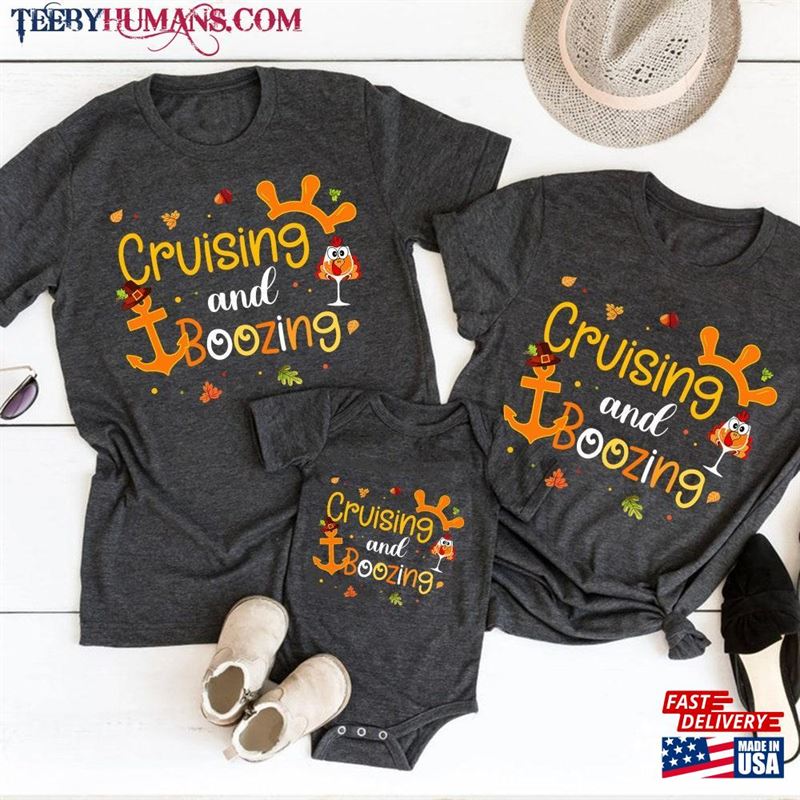 Family Thanksgiving Cruise 2023 Autumn Squad Matching T-Shirt Shirt Unisex