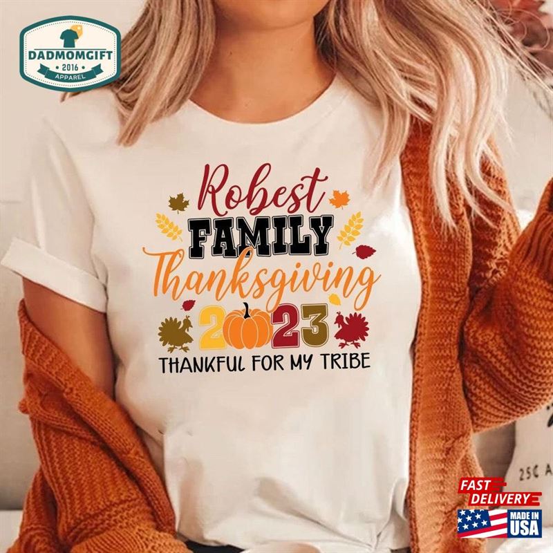 Family Thanksgiving Shirts 2023 Shirt Matching Unisex Classic