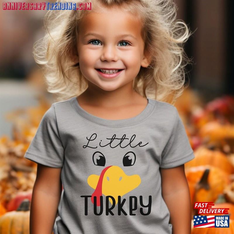 Family Turkey Squad Tee Matching Thanksgiving Shirts Personalized Tees T-Shirt Classic