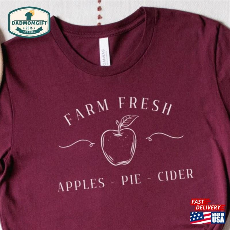 Farm Fresh Apples Shirt Pies Cider Apple Fall Classic Hoodie