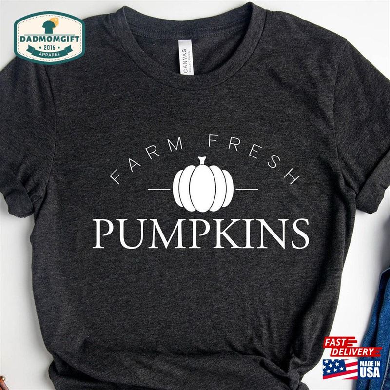 Farm Fresh Pumpkins Shirts Autumn Shirt Fall Pumpkin Sweatshirt Classic