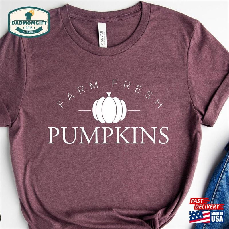 Farm Fresh Pumpkins Shirts Autumn Shirt Fall Pumpkin Sweatshirt Classic