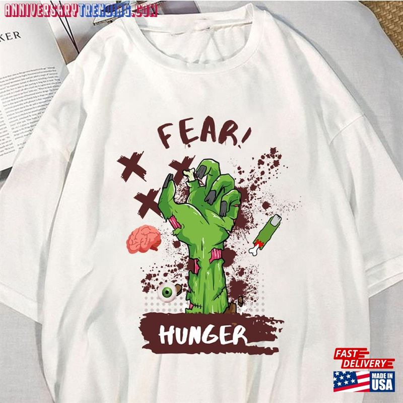 Fear And Hunger Zombie Shirt Survival Horror Game Halloween  Creepy Video Tee Hoodie Classic