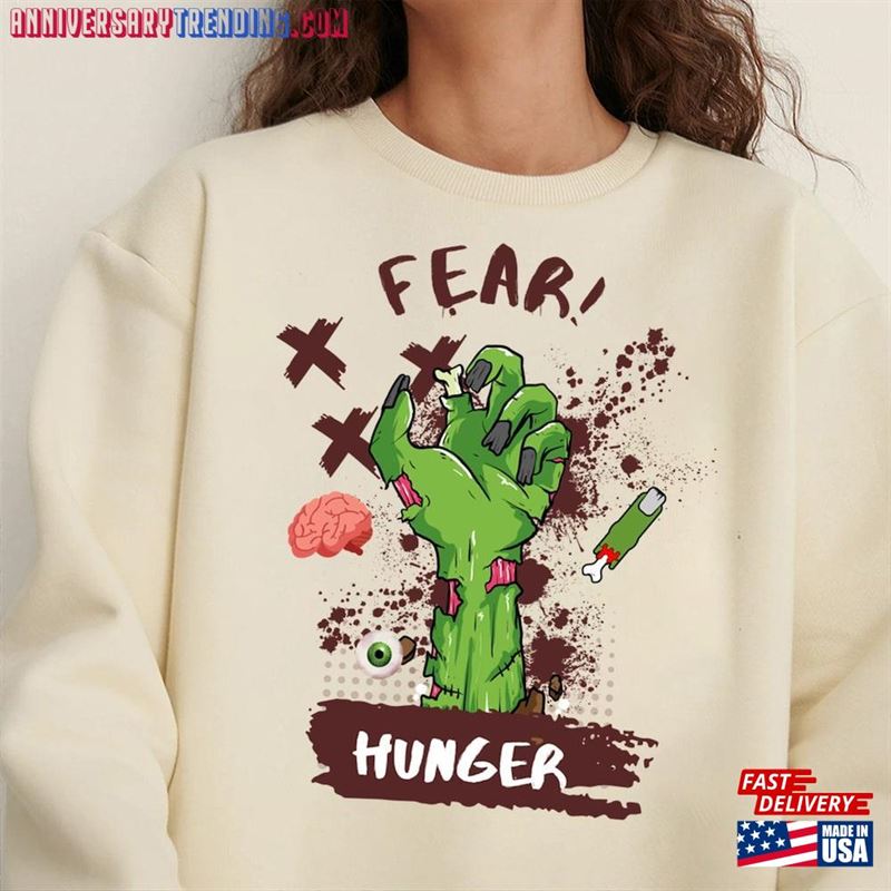 Fear And Hunger Zombie Shirt Survival Horror Game Halloween  Creepy Video Tee Hoodie Classic