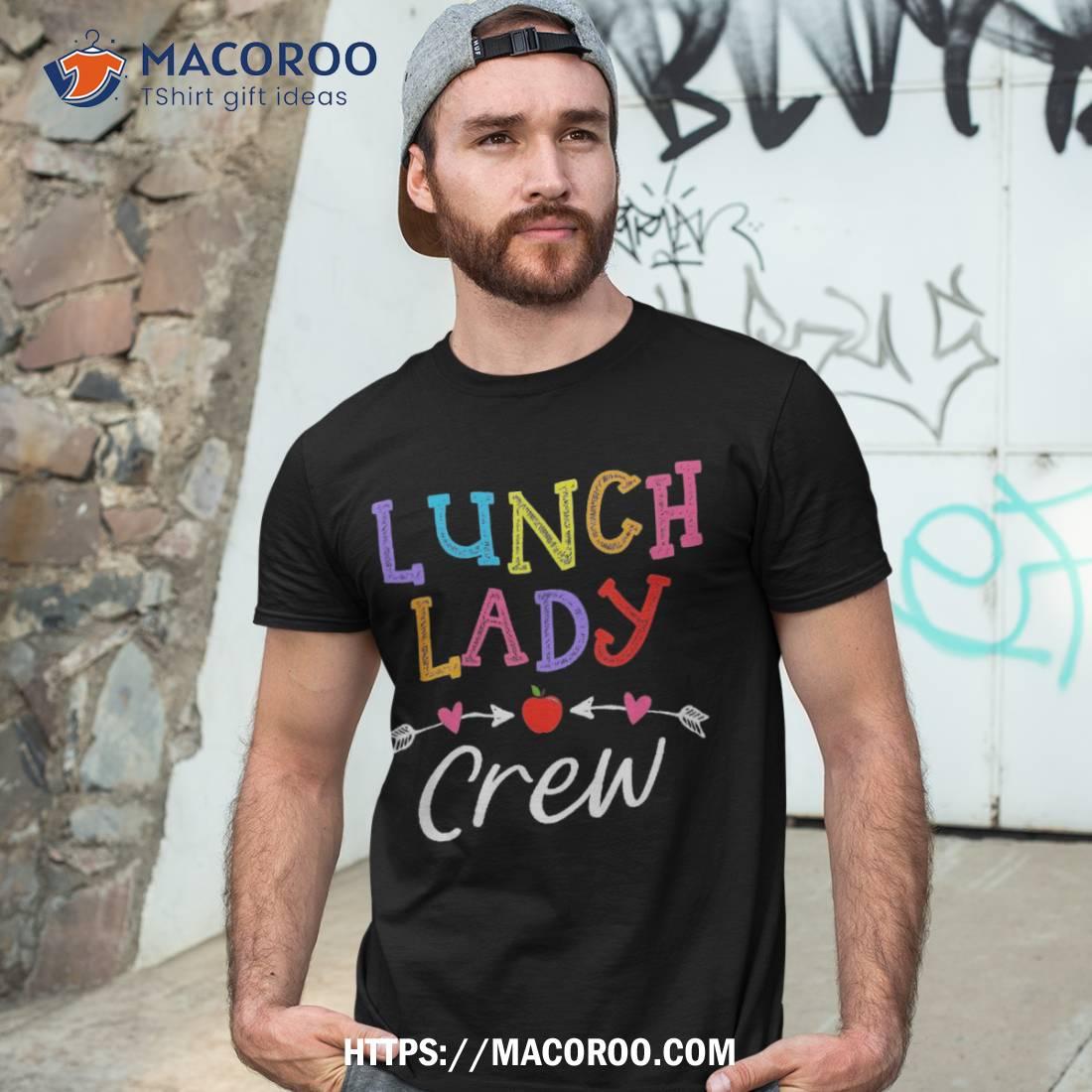 First Day School Lunch Lady Back To Leopard Rainbow Shirt