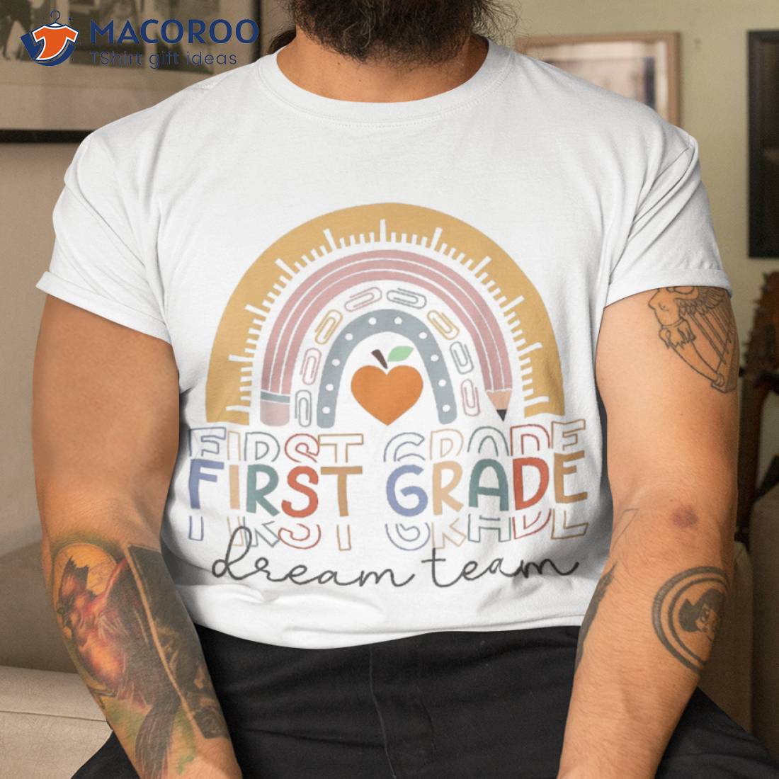 First Grade Dream Team Rainbow Welcome Back To School Shirt