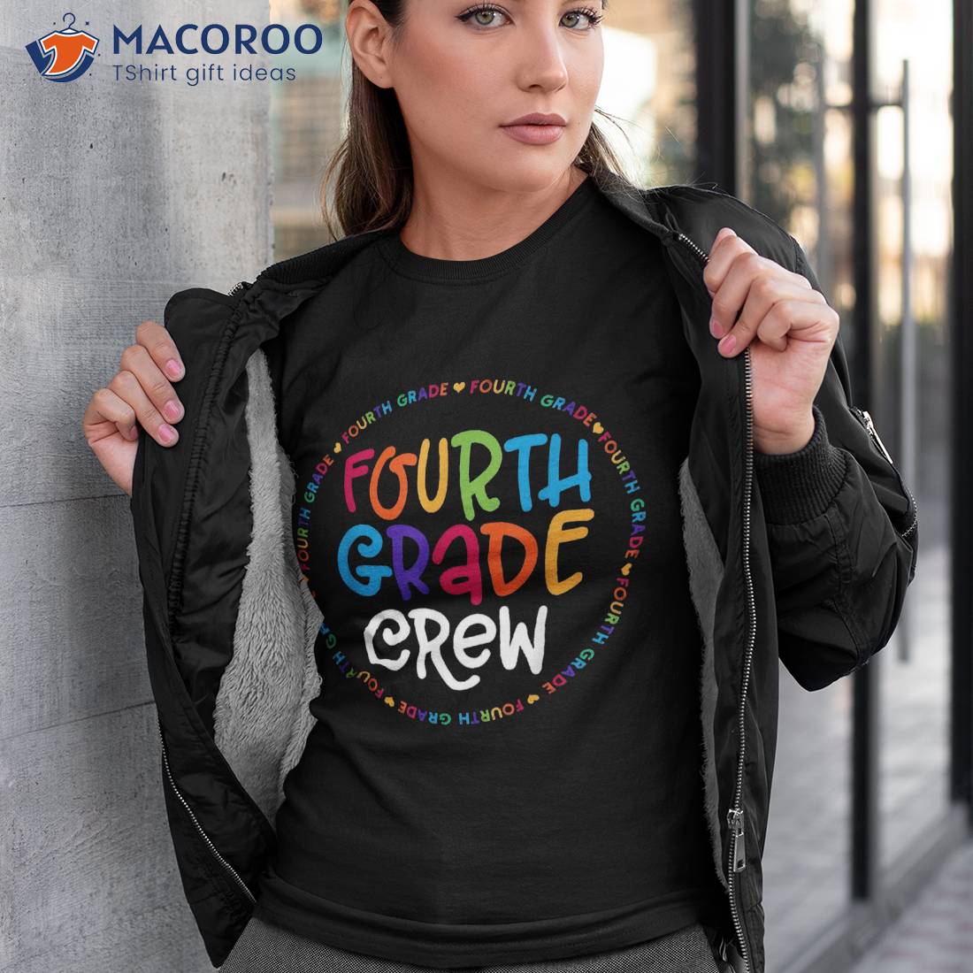 Fourth Grade Crew Tshirt 4th Back To School Teacher Shirt