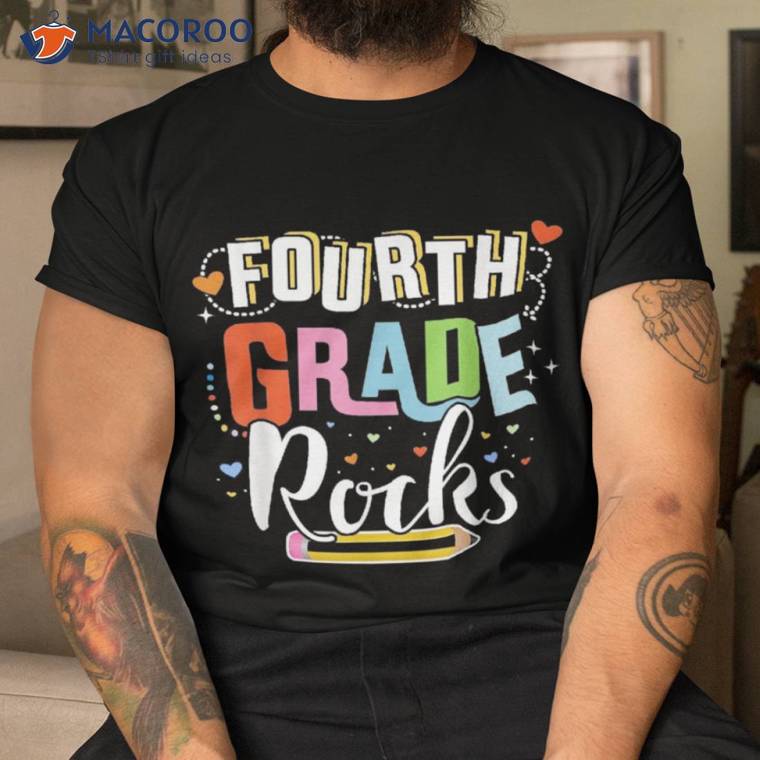 Fourth Grade Rocks 4th Back To School Teacher Student Shirt