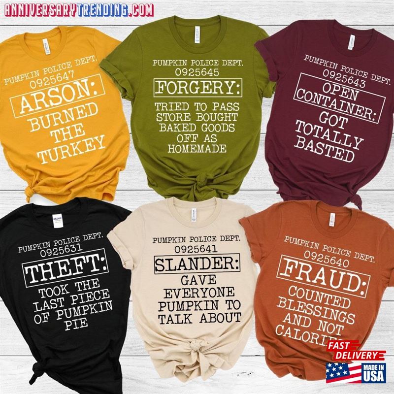 Friends Thanksgiving Shirts Funny Matching Family Puns Shirt Classic Hoodie