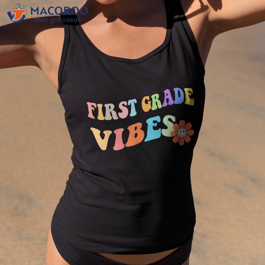 Funny Back To School First Grade Vibes Day Of Shirt