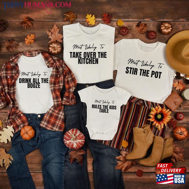 Funny Thanksgiving Shirt Family T-Shirt Matching Classic