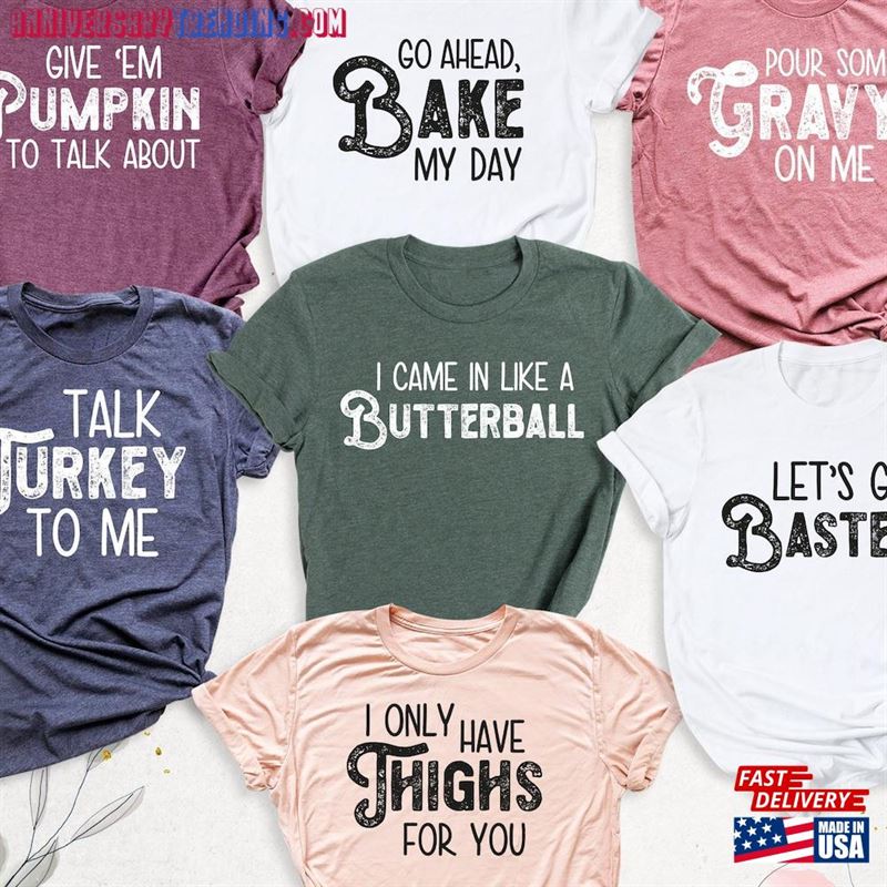 Funny Thanksgiving Shirt Family Talk Turkey To Me T-Shirt Sweatshirt Classic