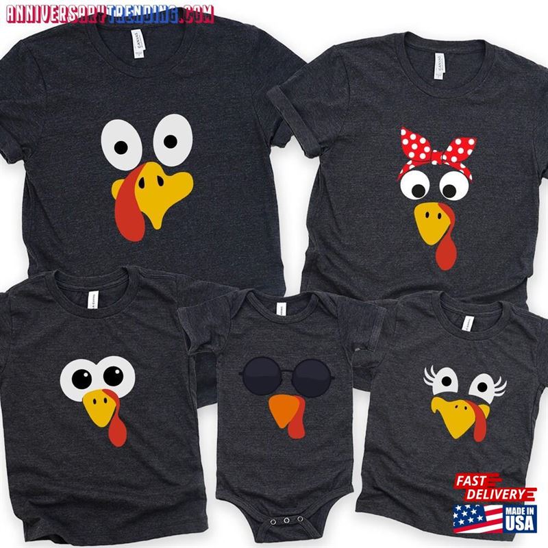 Funny Thanksgiving Tee T Shirts Fall Shirt Cute Turkey Hoodie T-Shirt