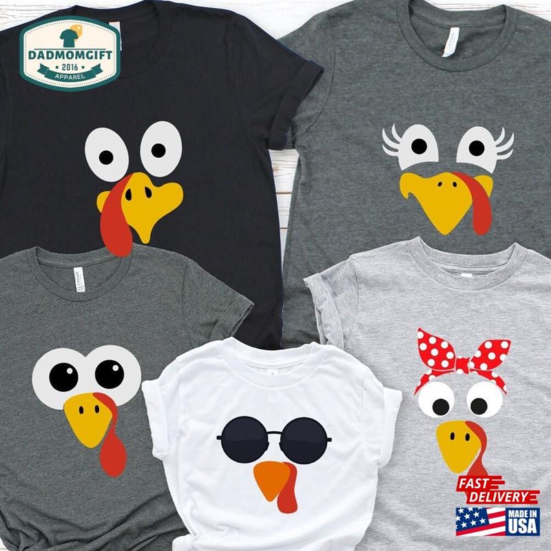 Funny Thanksgiving Tee T Shirts Fall Shirt Cute Turkey T-Shirt Classic