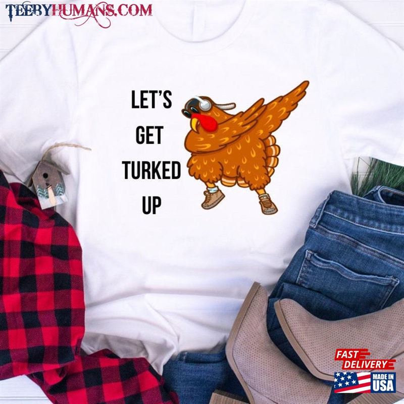 Funny Turkey Shirt Tee Dancing Unisex Hoodie