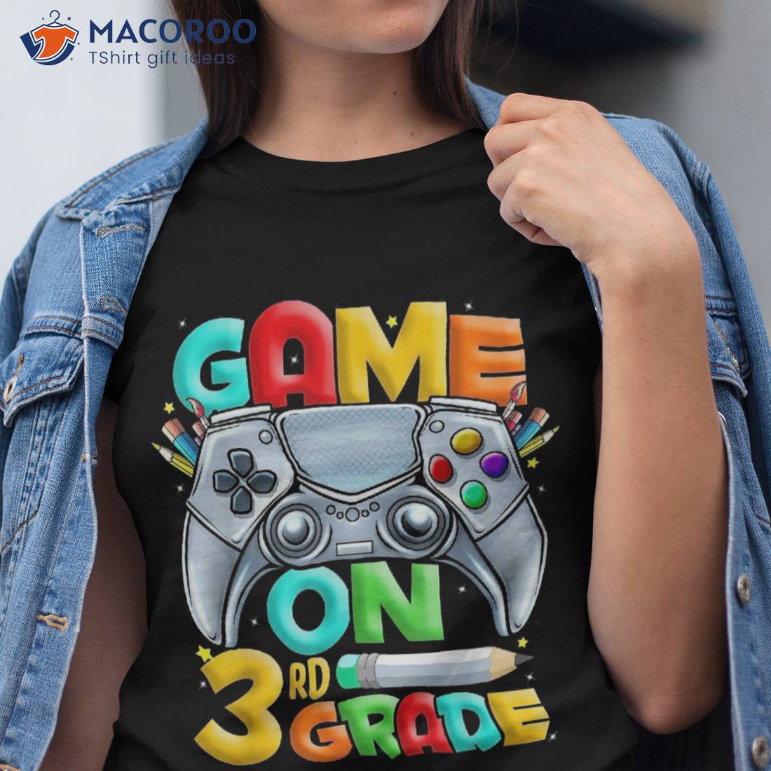 Game On 3rd Grade Back To School Level Unlocked Shirt