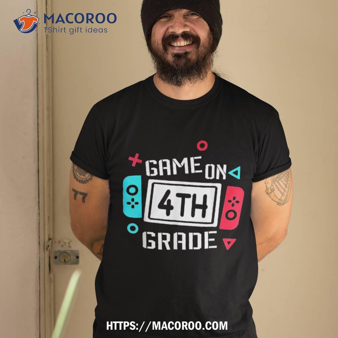 Game On 4th Grade Boys Kids Fourth Back To School Shirt