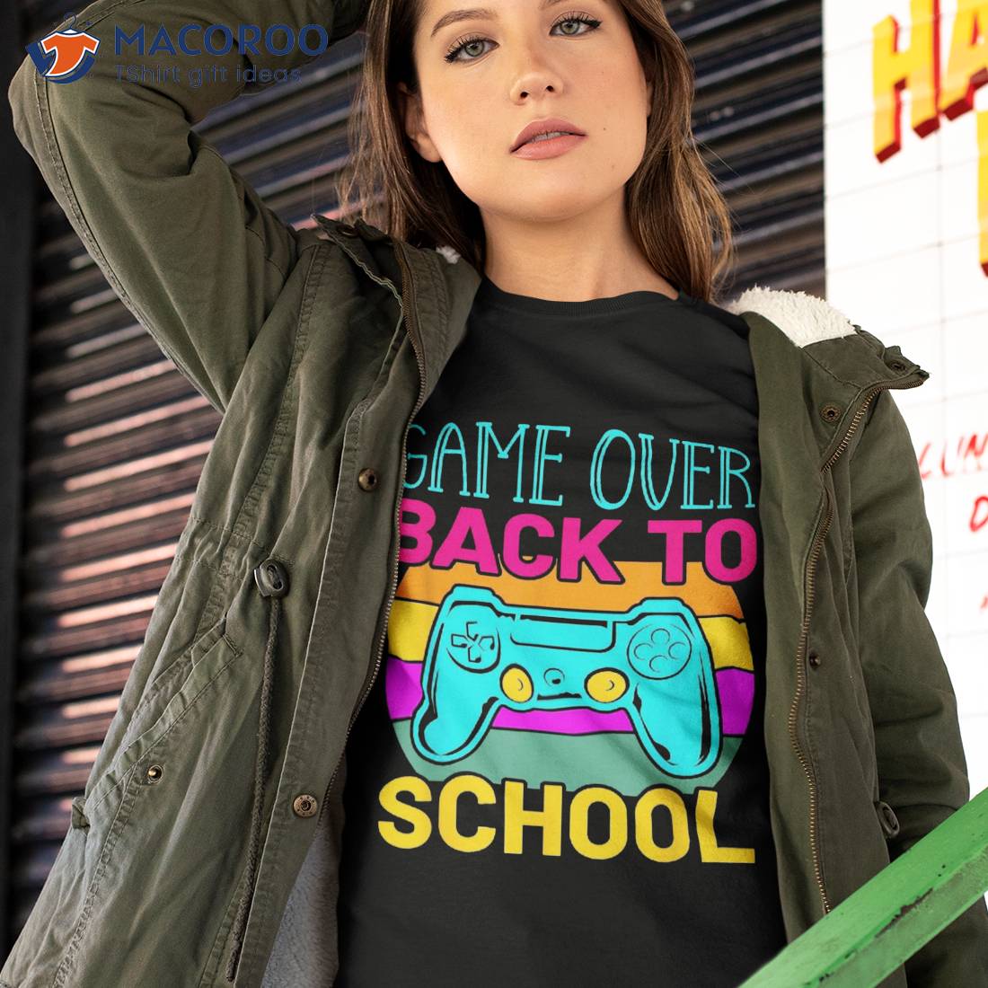 Game Over Back To School Teacher Student Controller Gamer Shirt