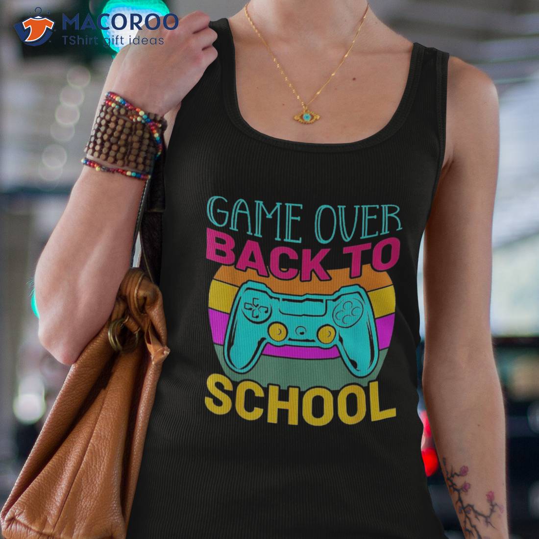 Game Over Back To School Teacher Student Controller Gamer Shirt