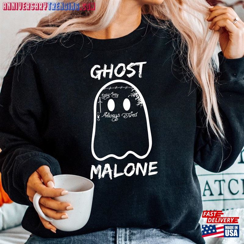 Ghost Malone Halloween Sweatshirt Ghostly Style Shirt Classic