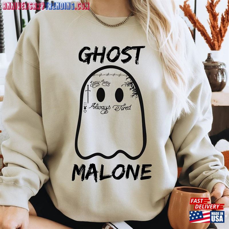 Ghost Malone Halloween Sweatshirt Ghostly Style Shirt Classic