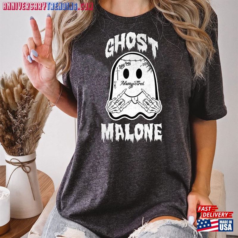 Ghost Malone Shirt Halloween Cute Sweat Unisex Hoodie