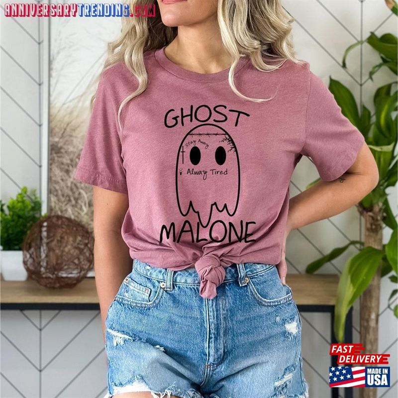 Ghost Malone Shirt Halloween Cute Unisex Classic