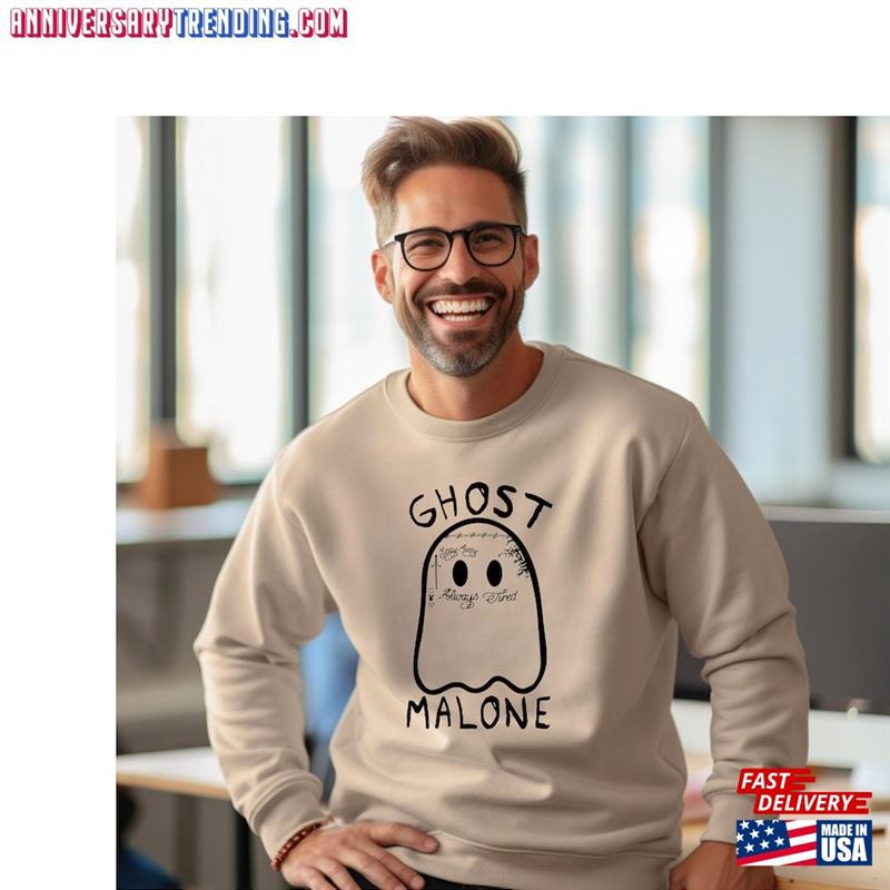 Ghost Malone Sweatshirt Halloween Cute Sweat T-Shirt Classic