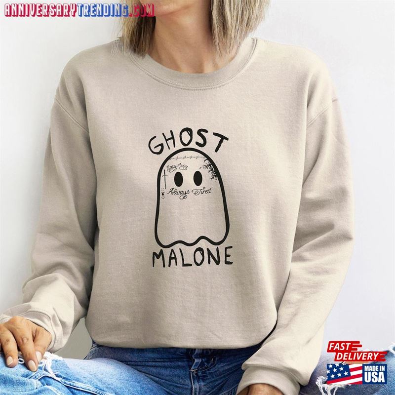 Ghost Malone Sweatshirt Halloween Cute Sweat Unisex