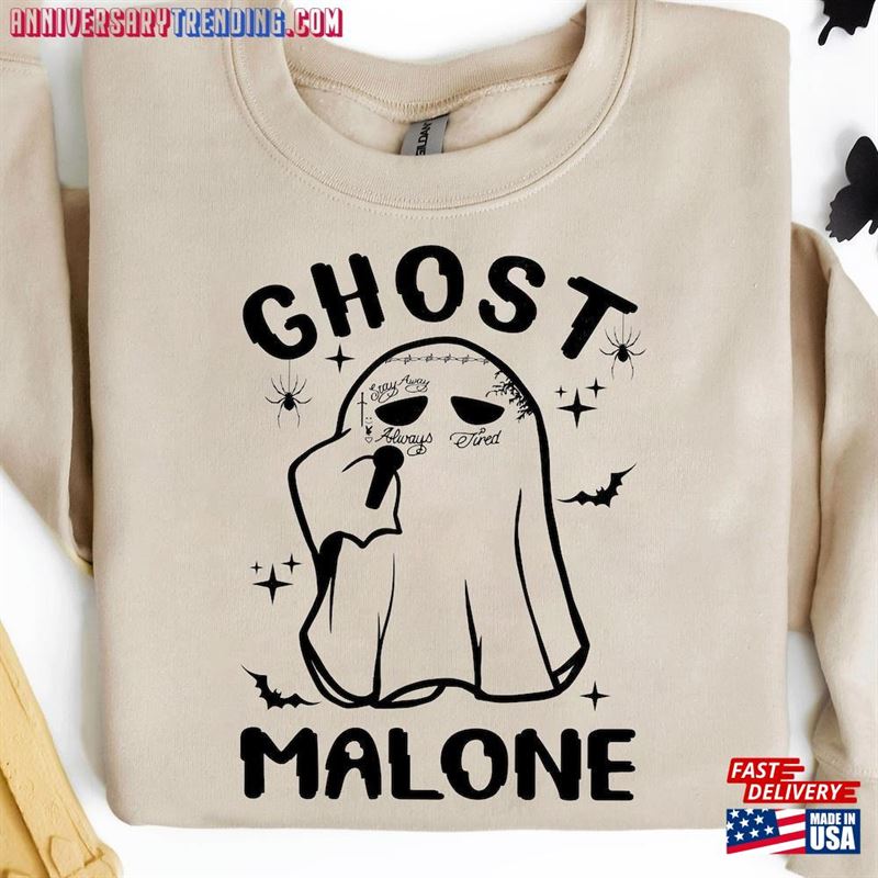 Ghost Malone Sweatshirt Halloween Funny Shirt Unisex