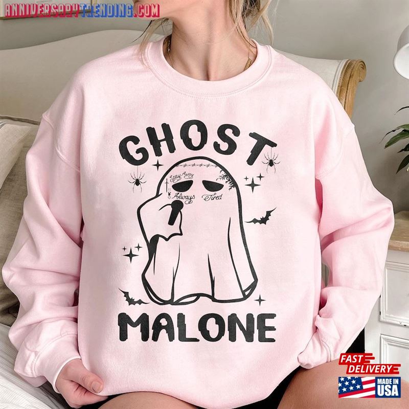 Ghost Malone Sweatshirt Halloween Funny Shirt Unisex