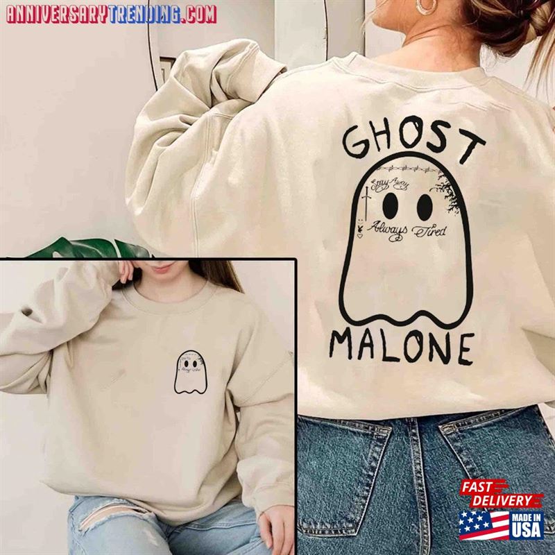 Ghost Malone Sweatshirt Halloween Shirt Cute Sweat T-Shirt