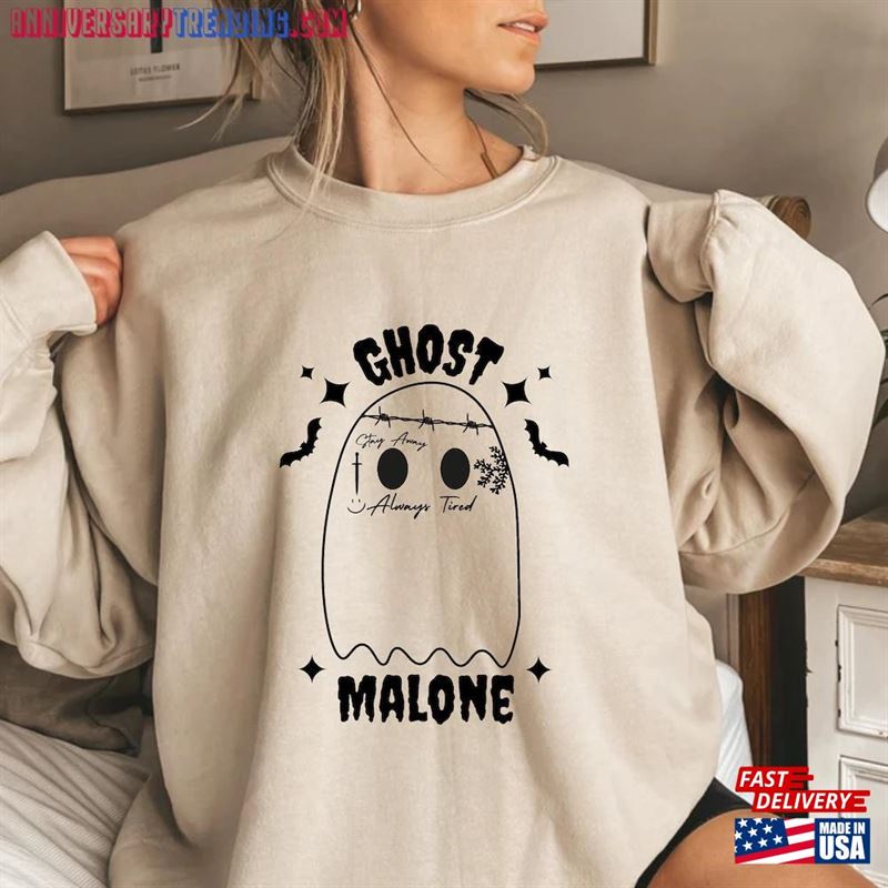 Ghost Malone Sweatshirt Halloween Stay Spooky Unisex