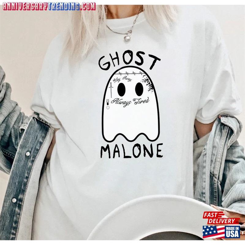 Ghost Malone T-Shirt Halloween Sweatshirt Cute Sweat Classic