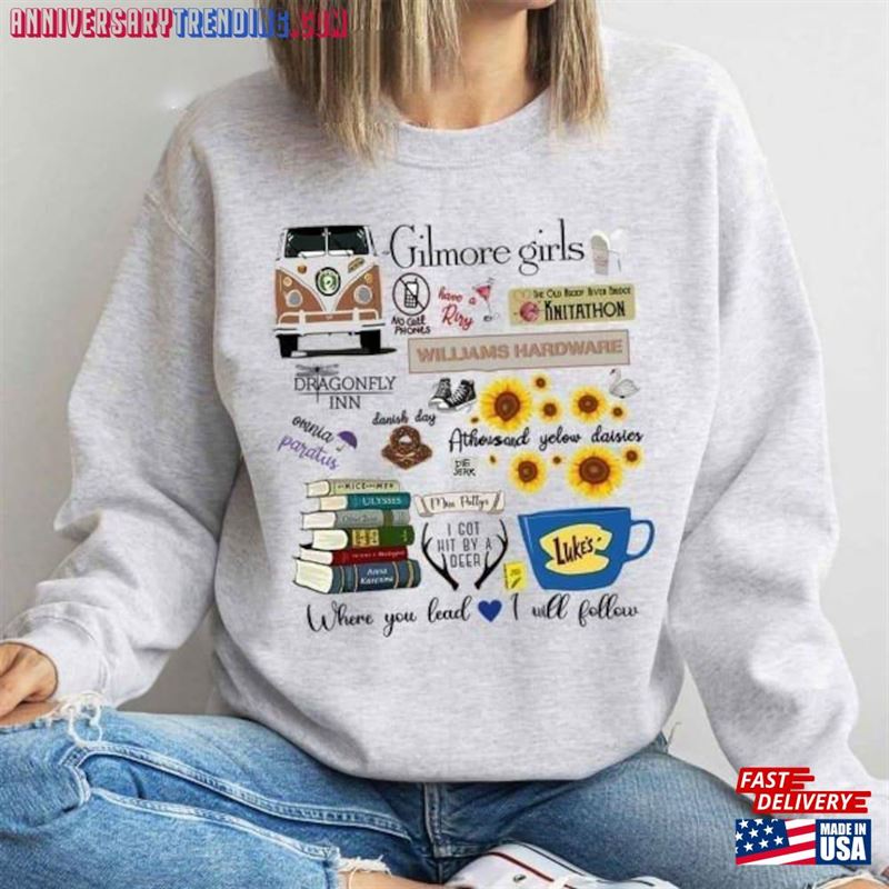 Gilmore Girls Sweatshirt Retro Luke’s Diner T Hoodie Unisex