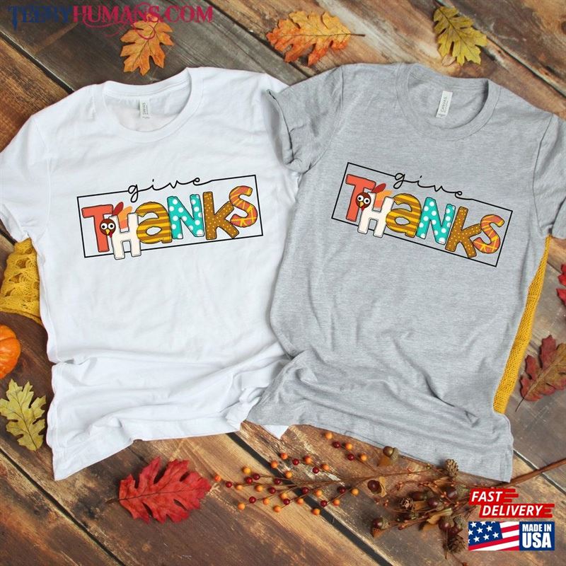 Give Thanks With Turkey Shirt Thankful Grateful T-Shirt Hoodie