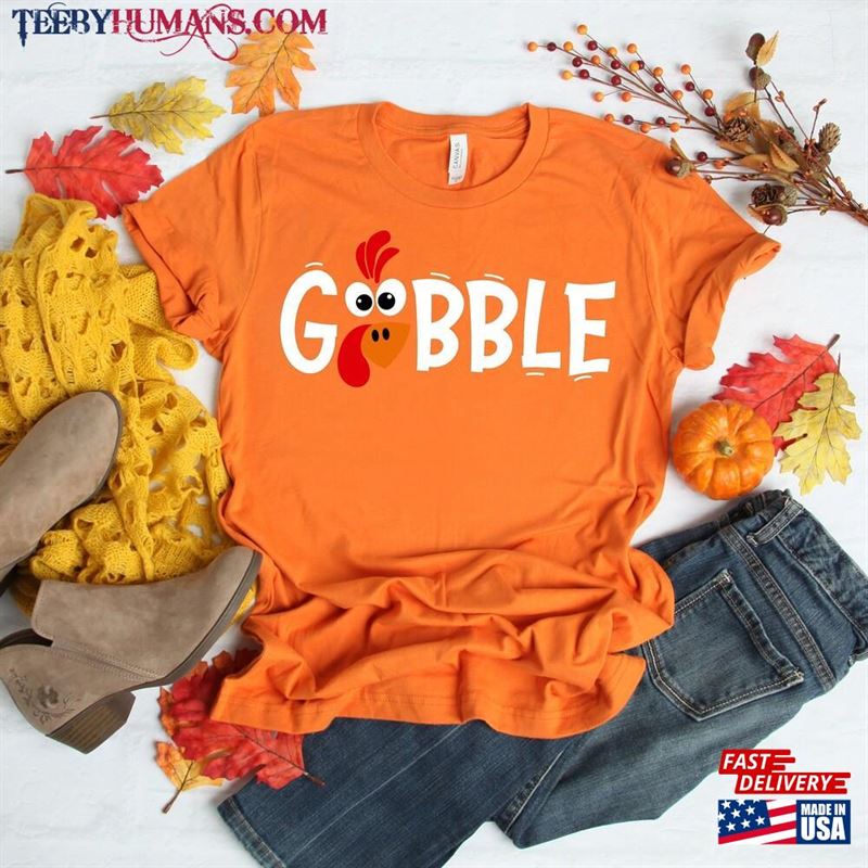 Gobble Thanksgiving Shirt T Womens Family Shirts Classic T-Shirt