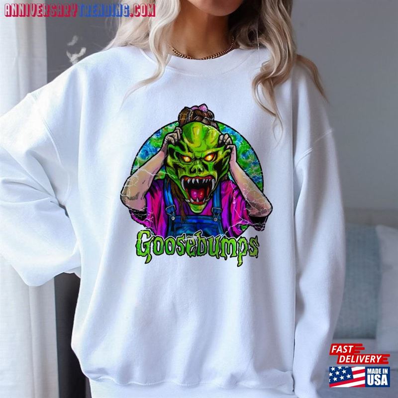 Goosebumps The Haunted Mask Sweatshirt Curly Shirt R L Stine Unisex