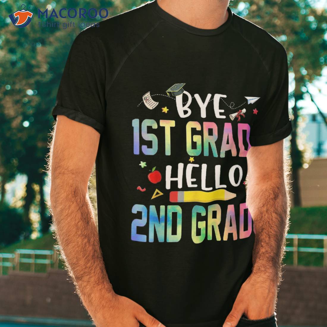 Graduation Bye 1st Grade Hello 2nd Back To School Shirt