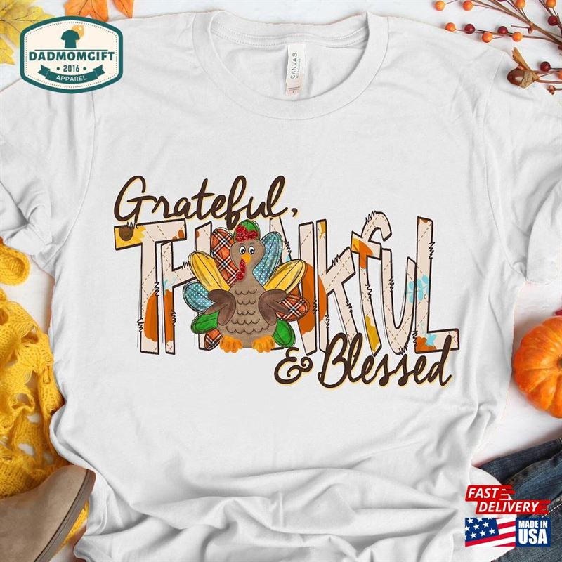 Grateful Thankful And Blessed Love Fall Y Sweatshirt T-Shirt