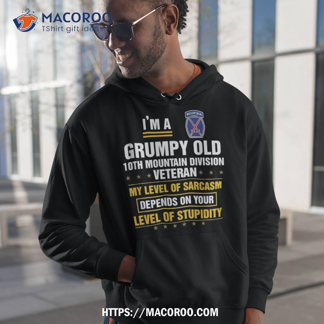 Grumpy Old 10th Mountain Division Veteran Day Christmas Shirt