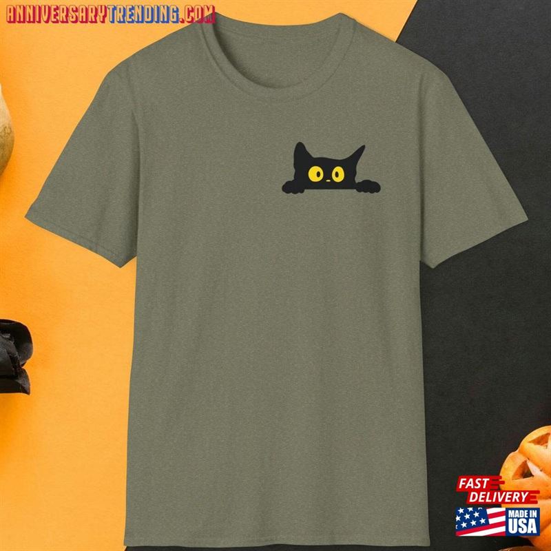 Halloween Cat Shirt Lover Spooky Season T-Shirt Classic Hoodie