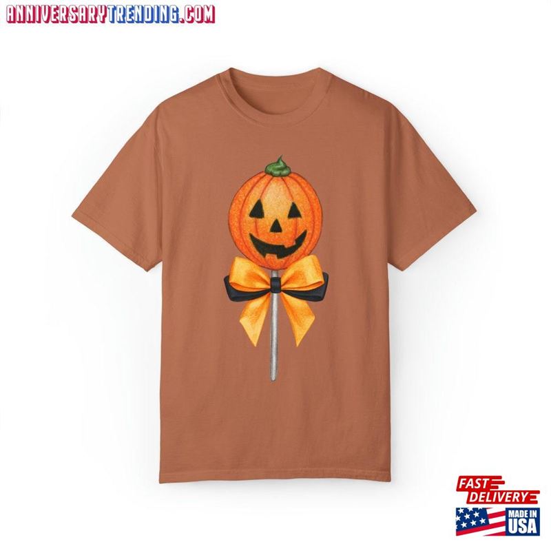 Halloween Cute Candy Jack O Lantern Lollipop Comfort Colors T-Shirt Unisex Classic