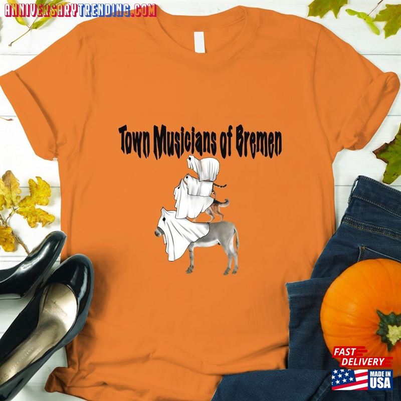 Halloween Dog T-Shirt Ghost Shirt Spooky Tee Sweatshirt Classic